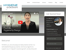 Tablet Screenshot of hygienebydesign.com